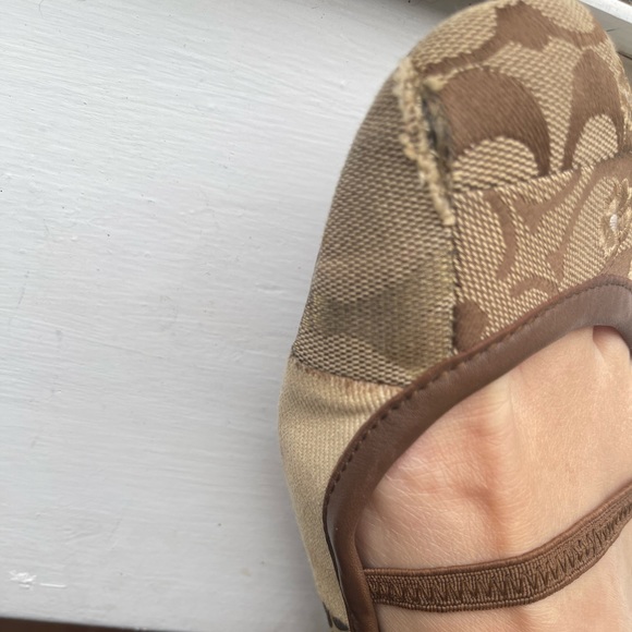 Coach Vintage Judey Floral Animal Patchwork Pattern Mary Jane Ballet Flats - Picture 6 of 11